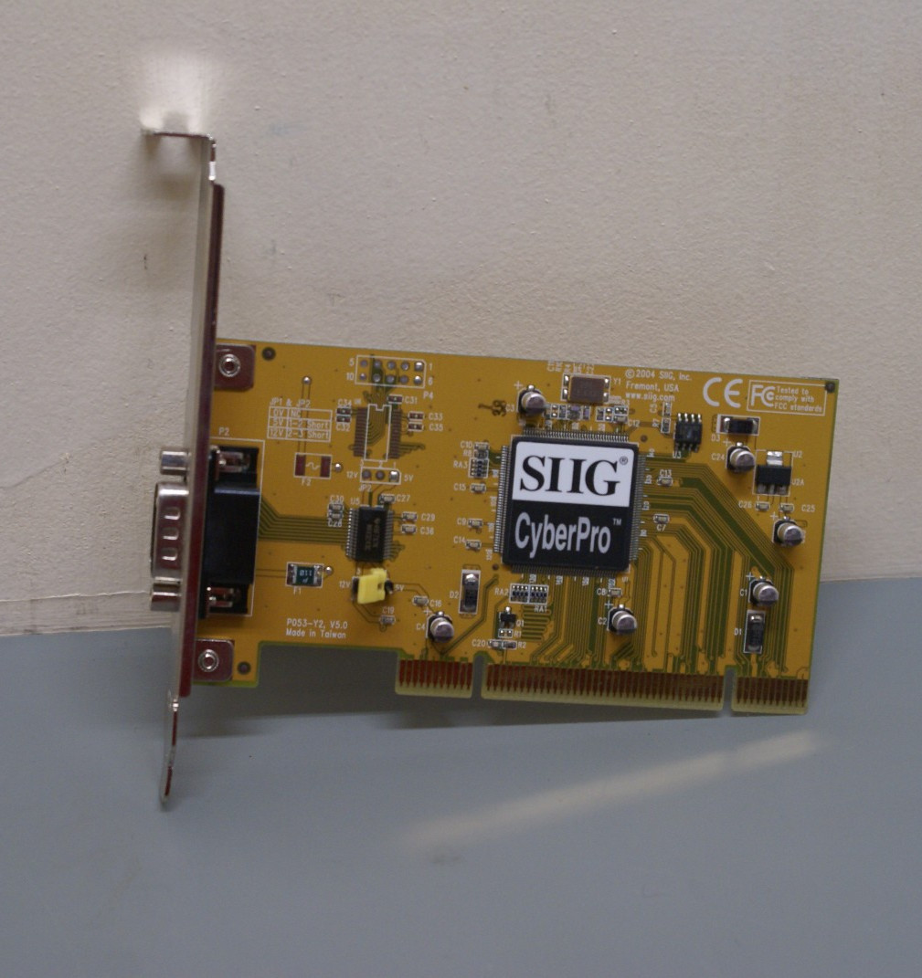 SIIG Cyberpro  JJ-P01012 Serial Port PCI Card    1P