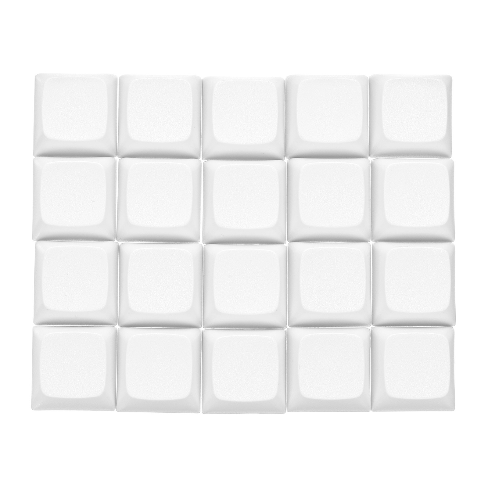 20Pcs PBT Keycap Set Mechanical Numeric Keypads for Keyboard White