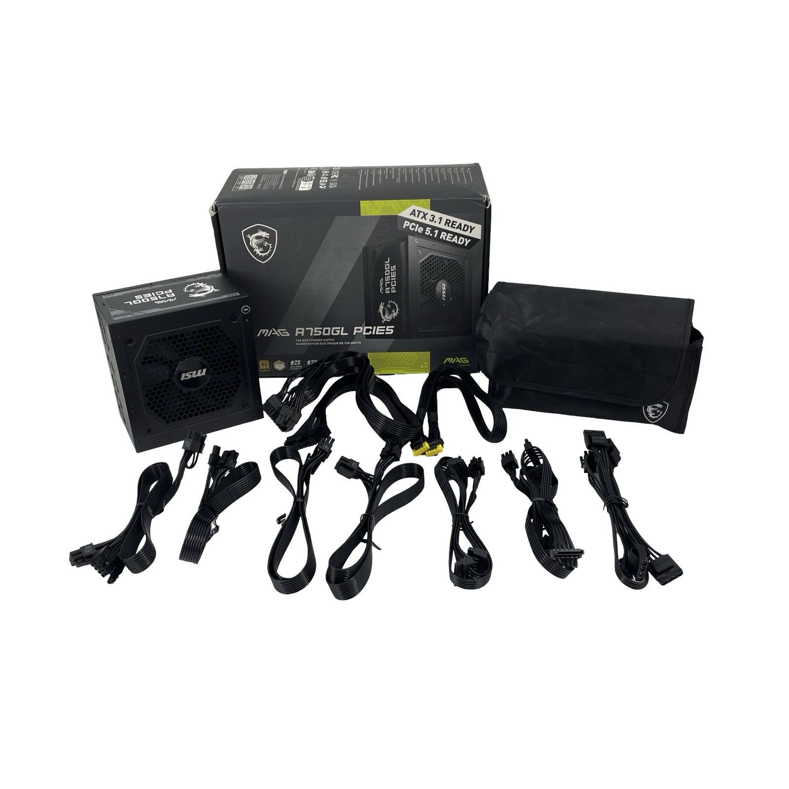 FOR PARTS MSI MAG A750GL PCIE 5 750W Fully Modular Power Supply #P9239
