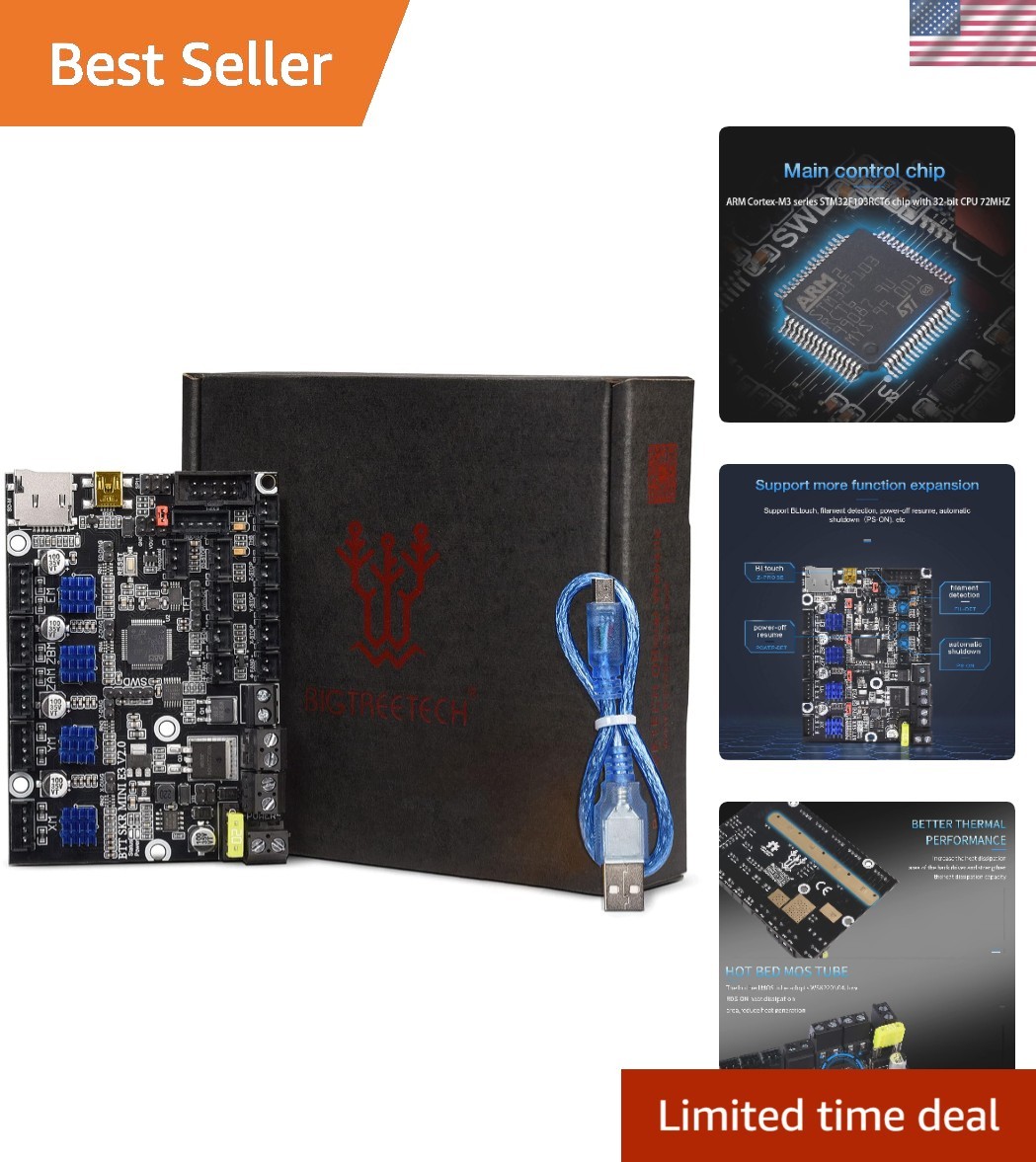 Upgrade Ender 3 Motherboard Silent Control Board SKR Mini E3 V2.0 32Bit with ...