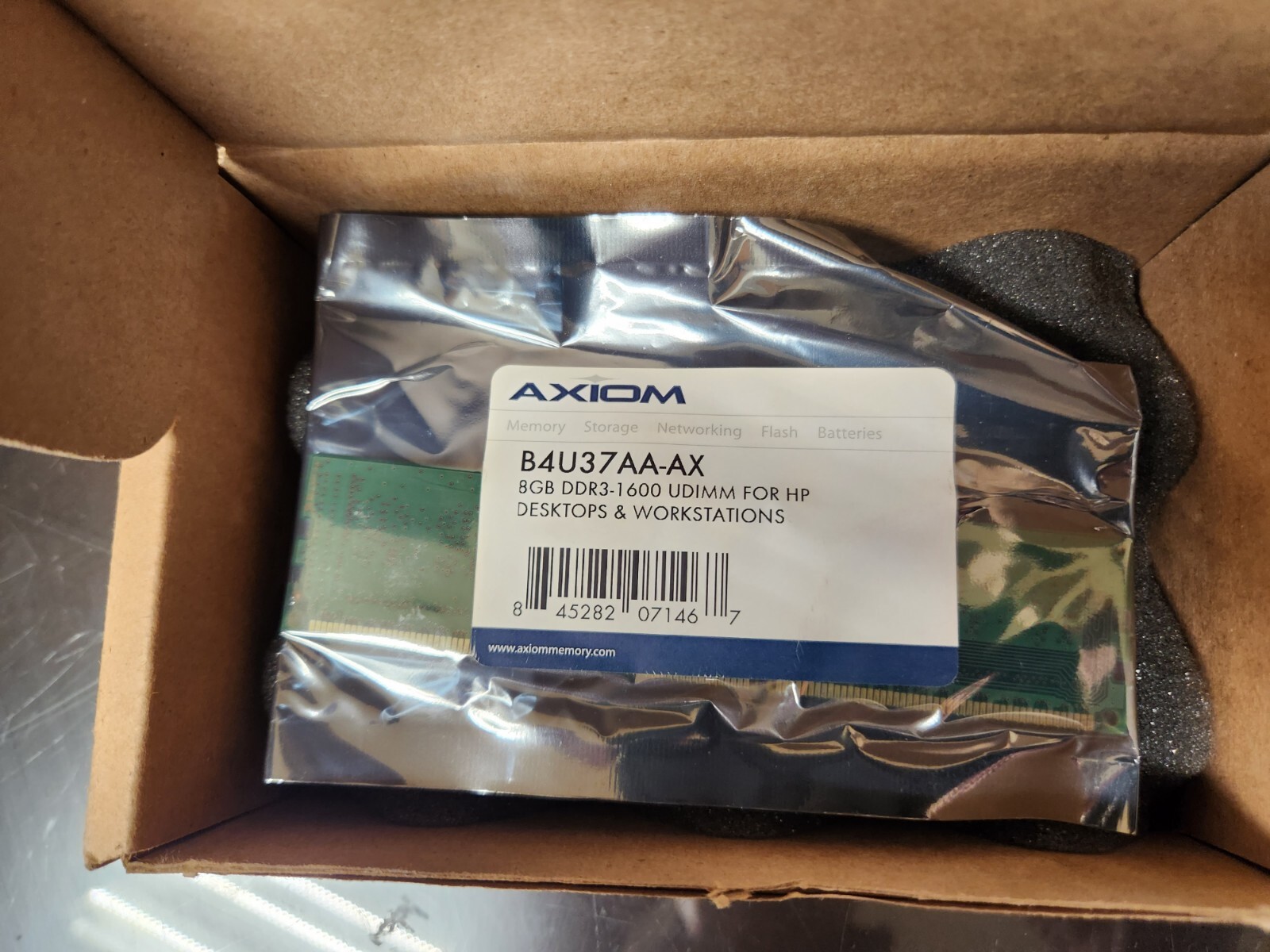 Axiom Memory Solutions B4U37AA-AX 8GB DDR3-1600-UDIMM FOR HP