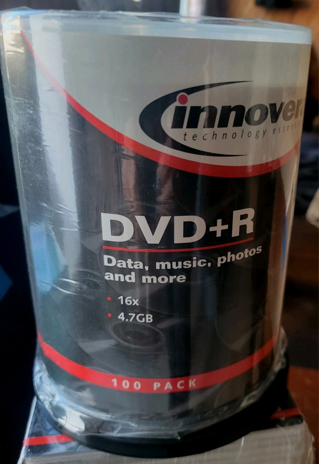 Innovera DVD+R Discs 4.7GB 16x 100 Pack IVR-46891