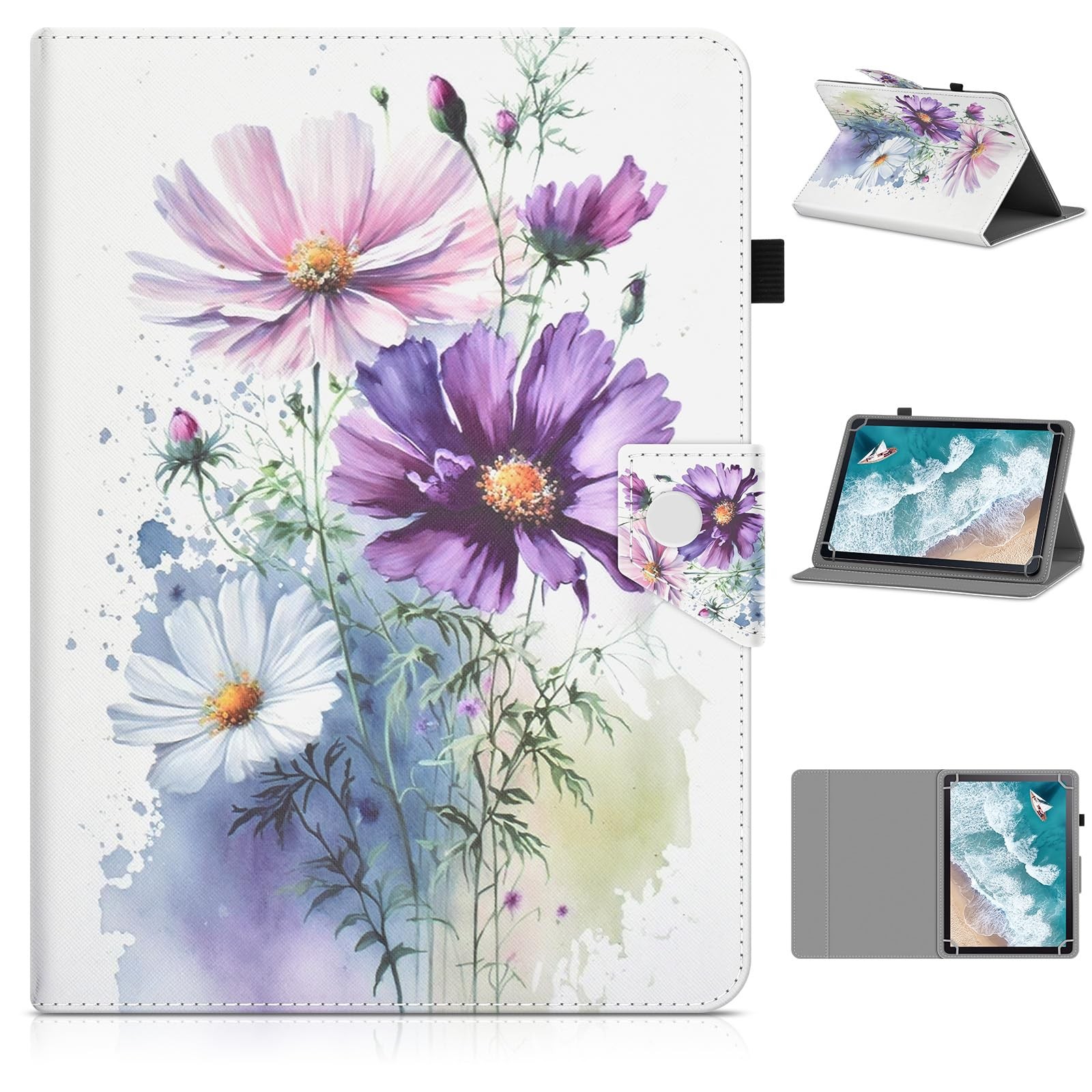 Universal 10.1 inch Tablet Case, 10 inch Tablet Cover, Travel Portable Protec...