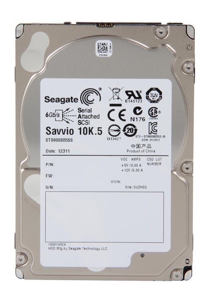 Seagate Savvio 10K.5 900 GB 10000 RPM SAS 6-Gb/S 64MB Cache 2.5" Internal Drive