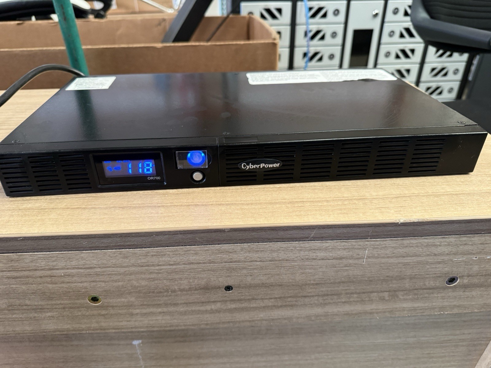 CyberPower OR700LCDRM1U UPS 700VA 400W Rackmount 120V Black
