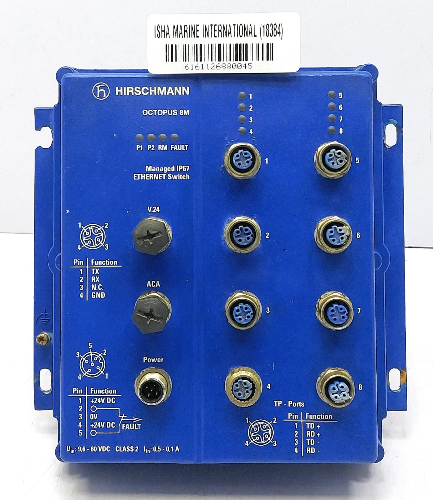 Hirschmann OCTOPUS 8M (GM) Managed IP67 Ethernet Switch 18384
