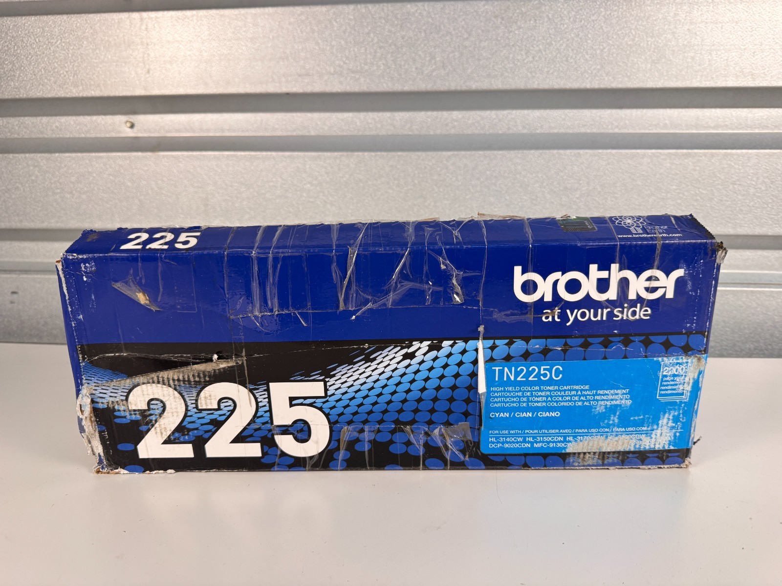 Brother Genuine TN225C Cyan Toner HL-3140CW MFC-9130CW Used OEM