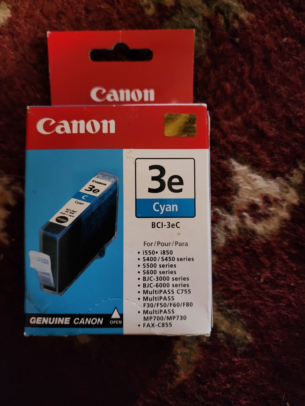 Canon BCI-3e Cyan Printer Ink Cartridge New in Box Expired