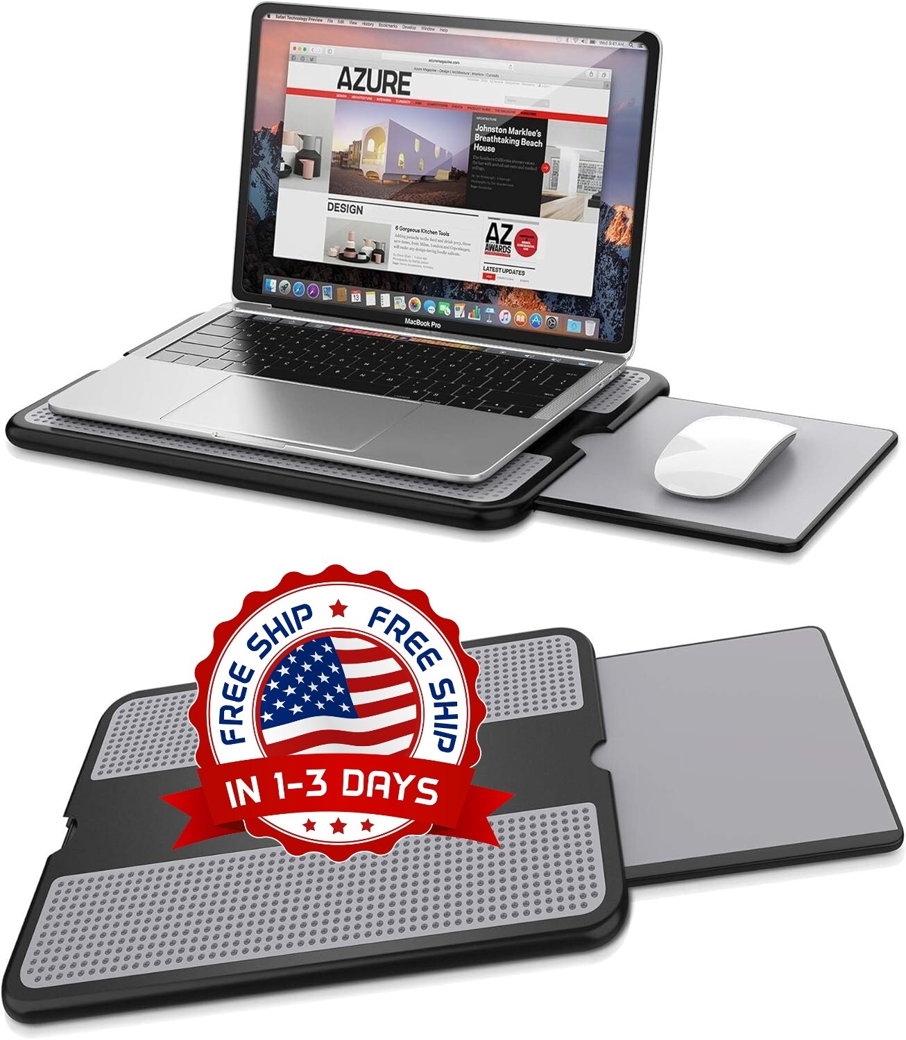 Escritorio Mesa Portatil Para Laptop Para Cama Con Soporte Para Mouse Raton TOP.