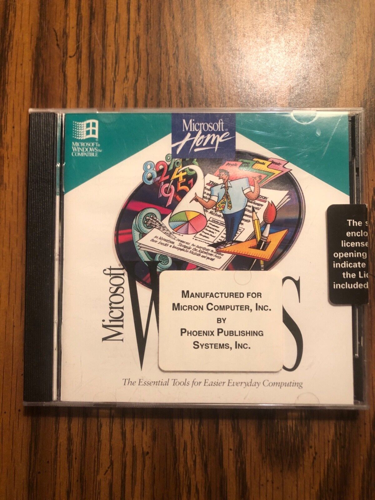 Microsoft Home WORKS CD-ROM 1994 Includes Microsoft Money 3.0