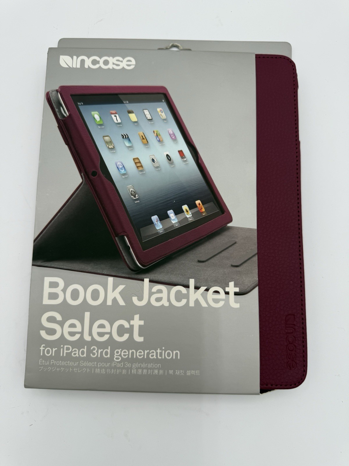 Gen 3 iPad And IPad  Book Jacket Cranberry Incase, NEW