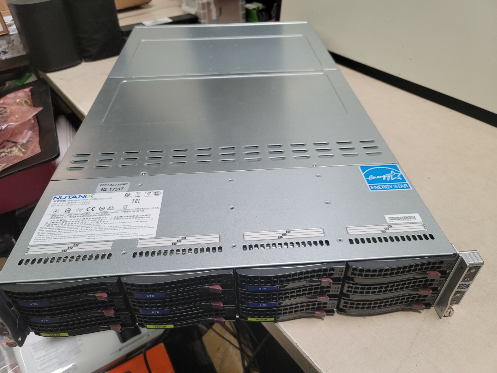 Nutanix Server Storage NX-1365S-G5-2650V4/CM NXS2U4NL12G500 48TB READ AD