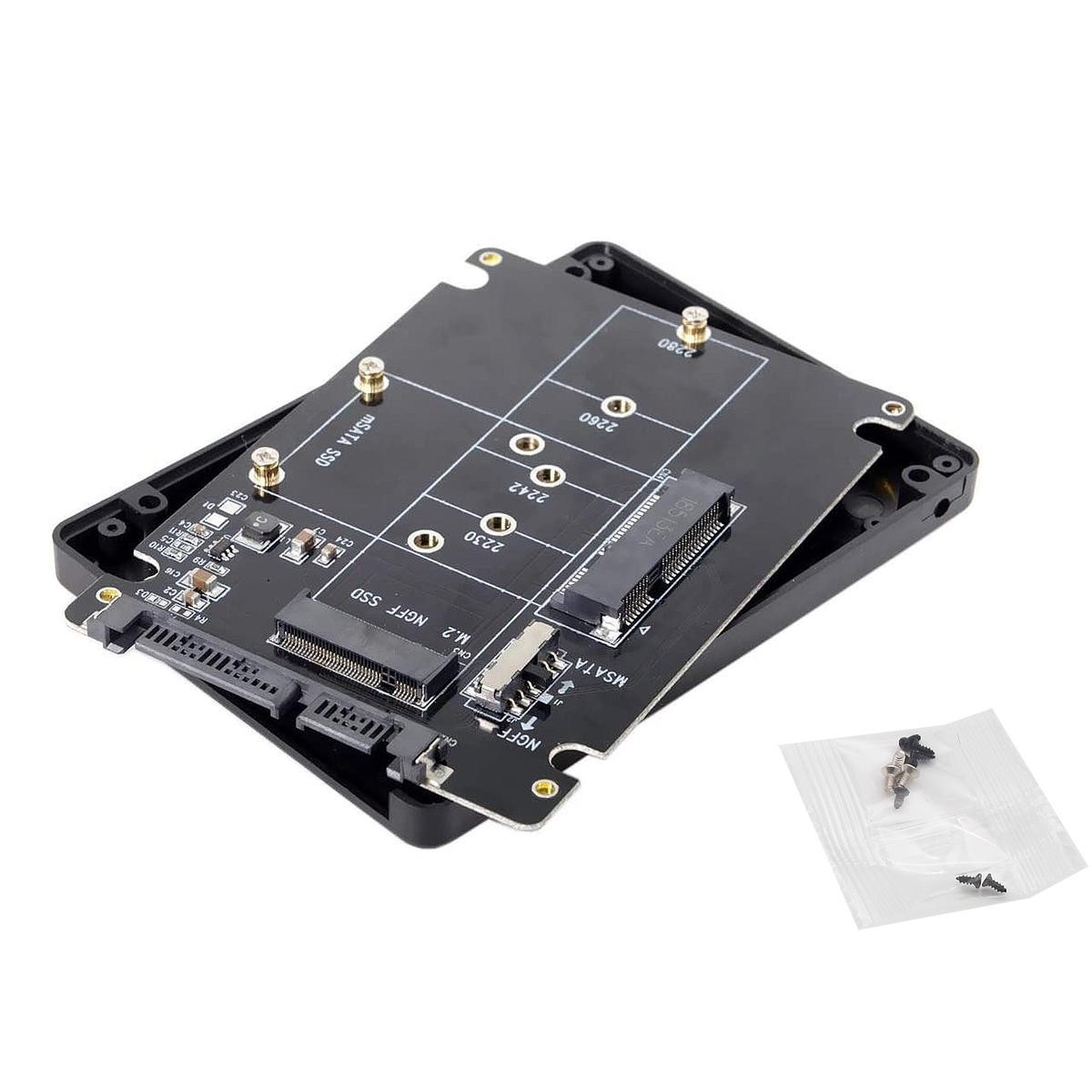 Caddy Box Adapter SSD M2 M.2 Msata 2280 2242 2260 2230 To 2.5" SATA Drive