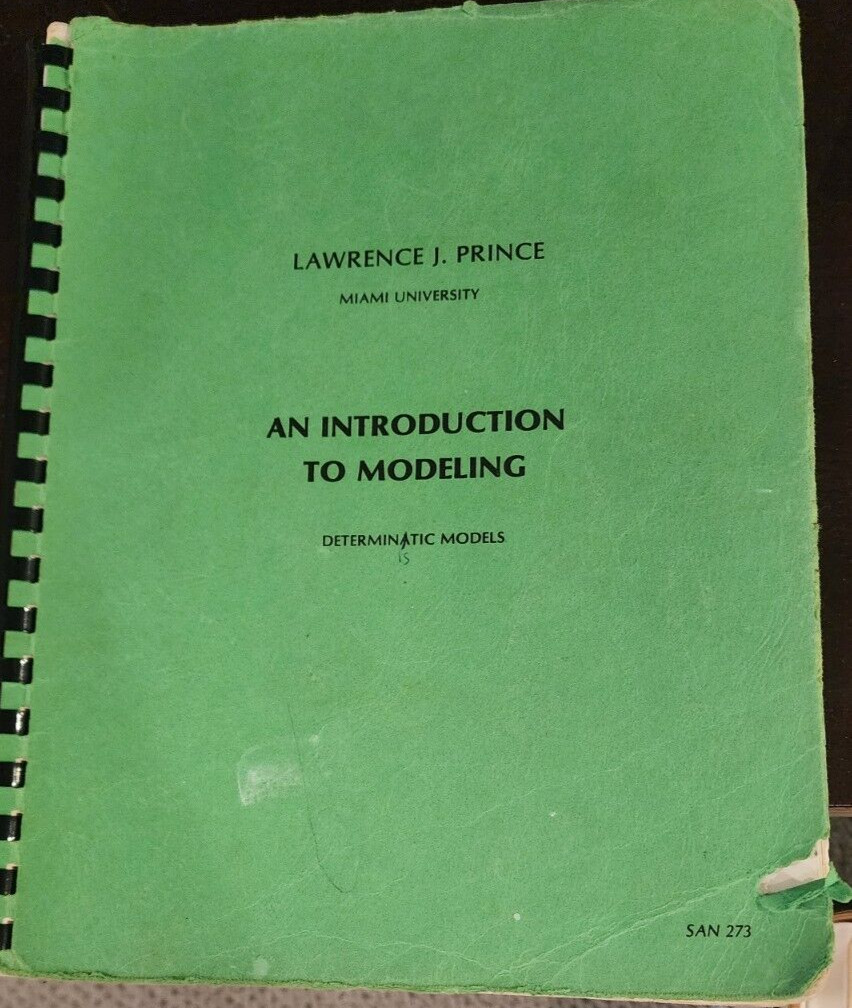 Vtg 1980 An Introduction to Modeling Miami University Computer Systems  Book