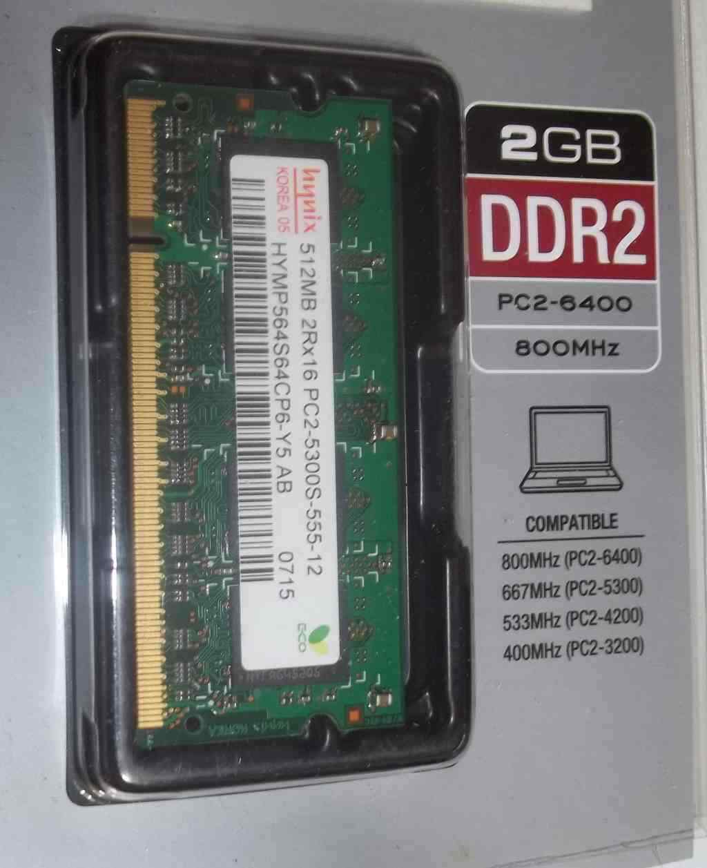Hynix 512MB DDR2  DDR2 800MHz Memory RAM DIMM Notebook, PC6400