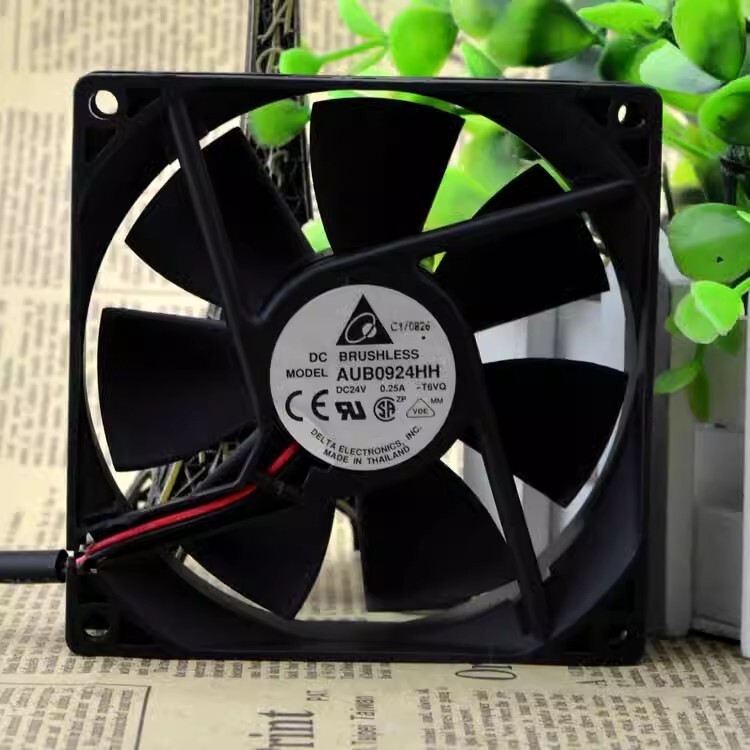 Delta AUB0924HH 9025 DC24V 0.25A 9CM 2-Wire Inverter Cooling Fan