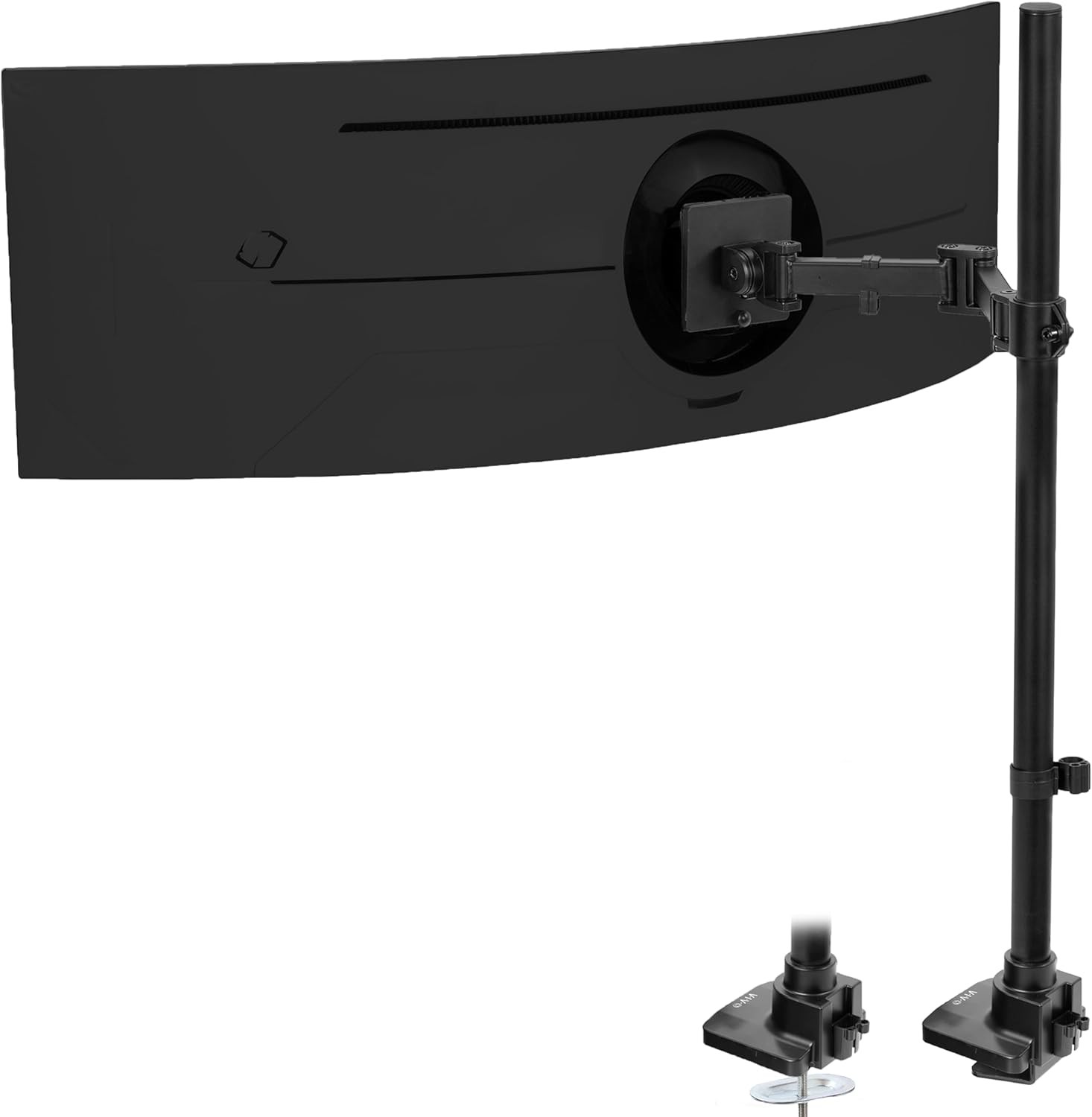 VIVO Single Ultra-Wide Monitor Extra Tall Desk up to 49" screens, Black 
