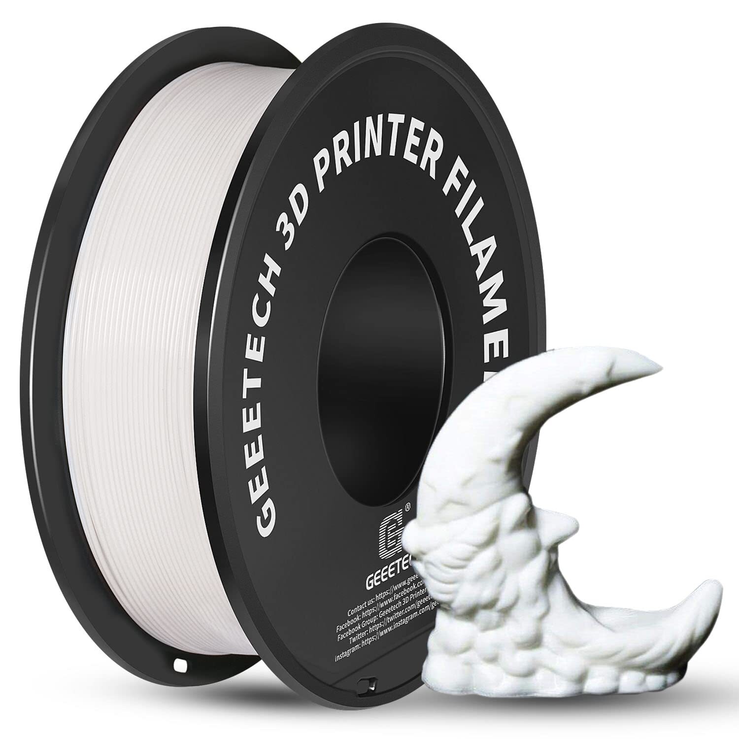 Geeetech 3D Printer Filament 1.75mm PLA 1KG/roll White High Quality 1-24KG lot