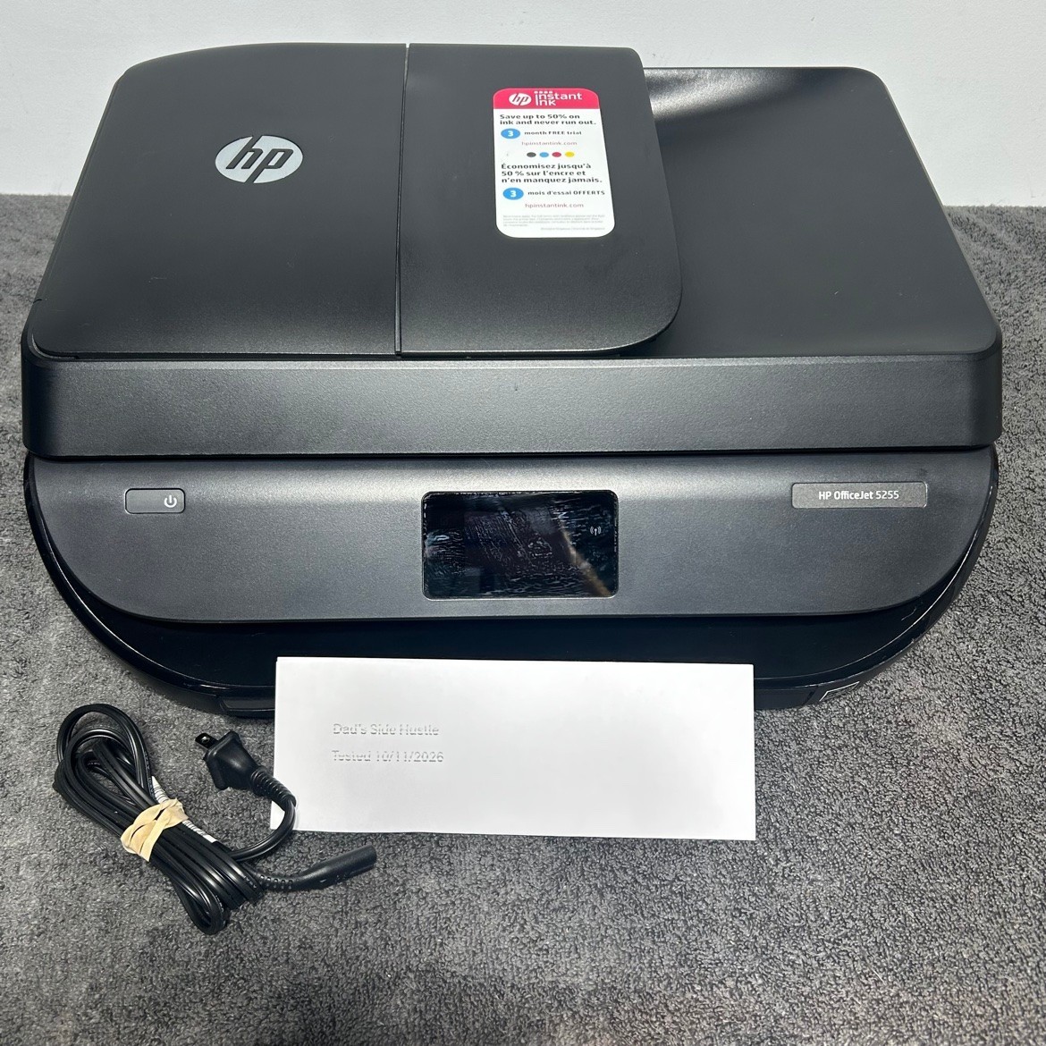 HP OfficeJet 5255 All-in-One Wireless Printer Scanner Copier Tested Working
