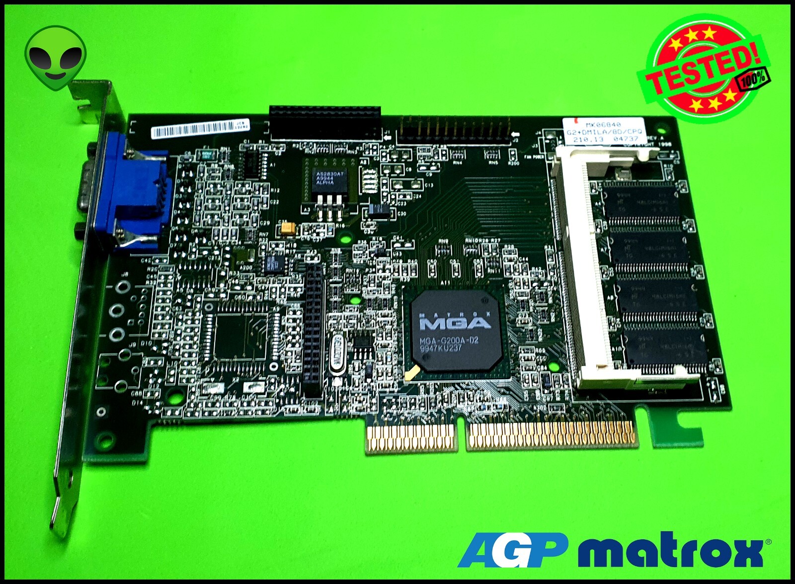MATROX G200A 8MB VIDEO CARD AGP2X G2+DMILA/8D/CPQ