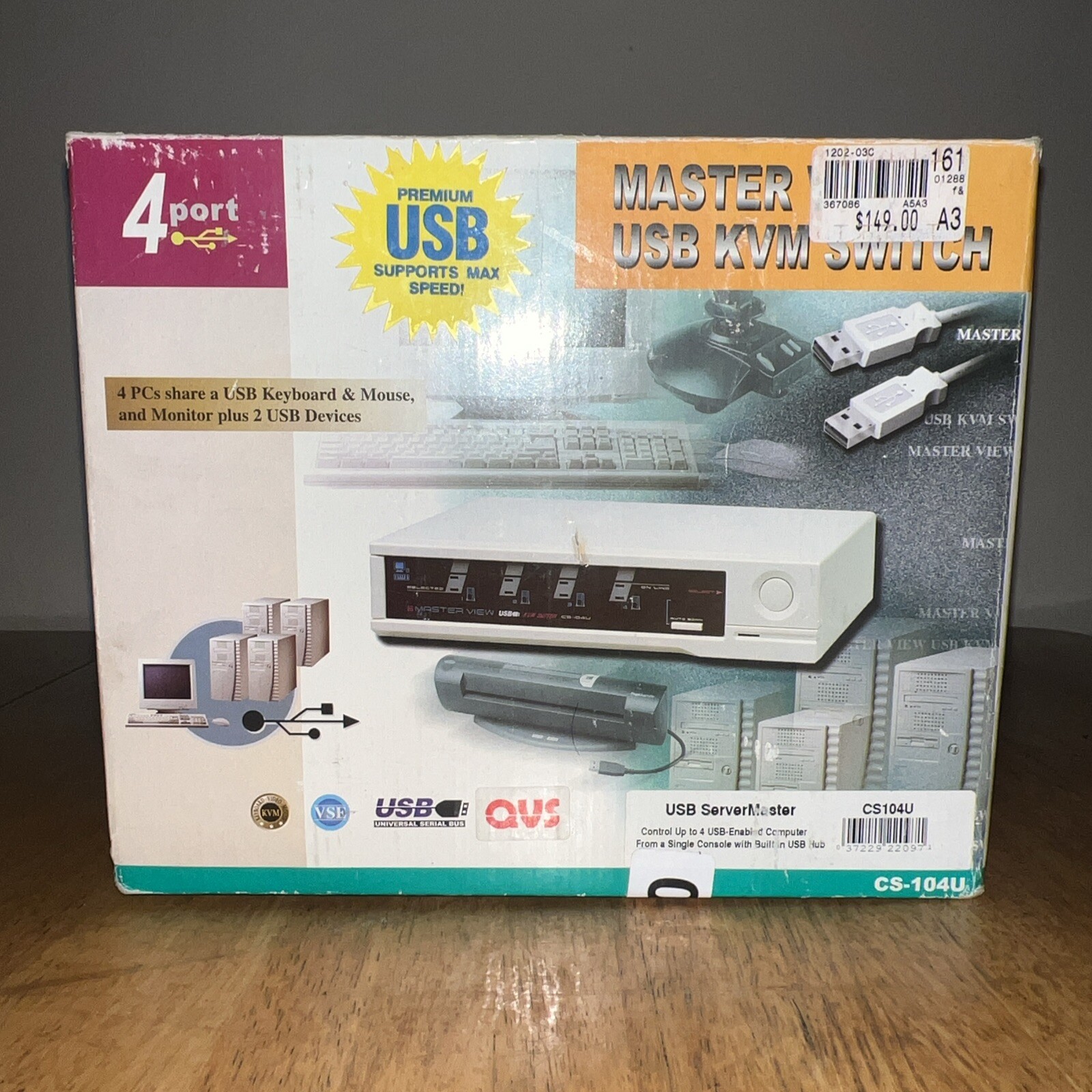 Aten MasterView CS-104U KVM Switch