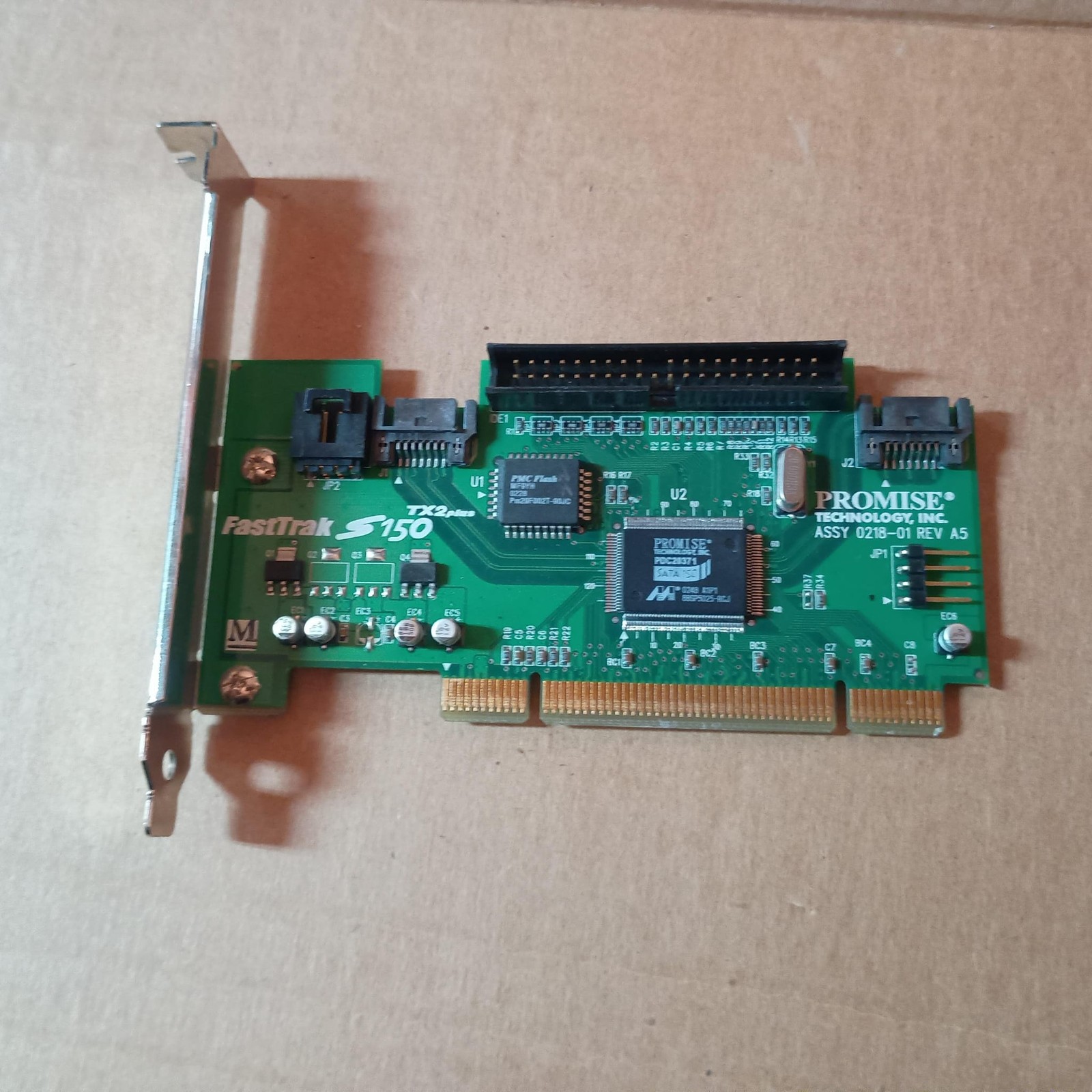 Promise FastTrak S150 TX2 PCI SATA RAID Controller Card PDC20371 0218-01 REV A6