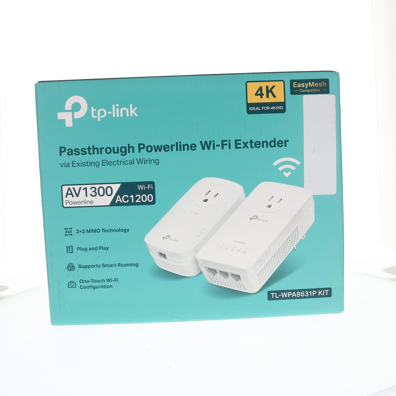 TP-Link AV1300 Powerline Ethernet WiFi Extender Adapter Kit Passthrough