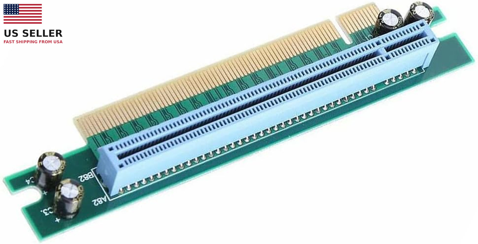 1Pcs PCI-E Express 16X 90 Degree Adapter Riser Card PCI Express 90-Degree Right