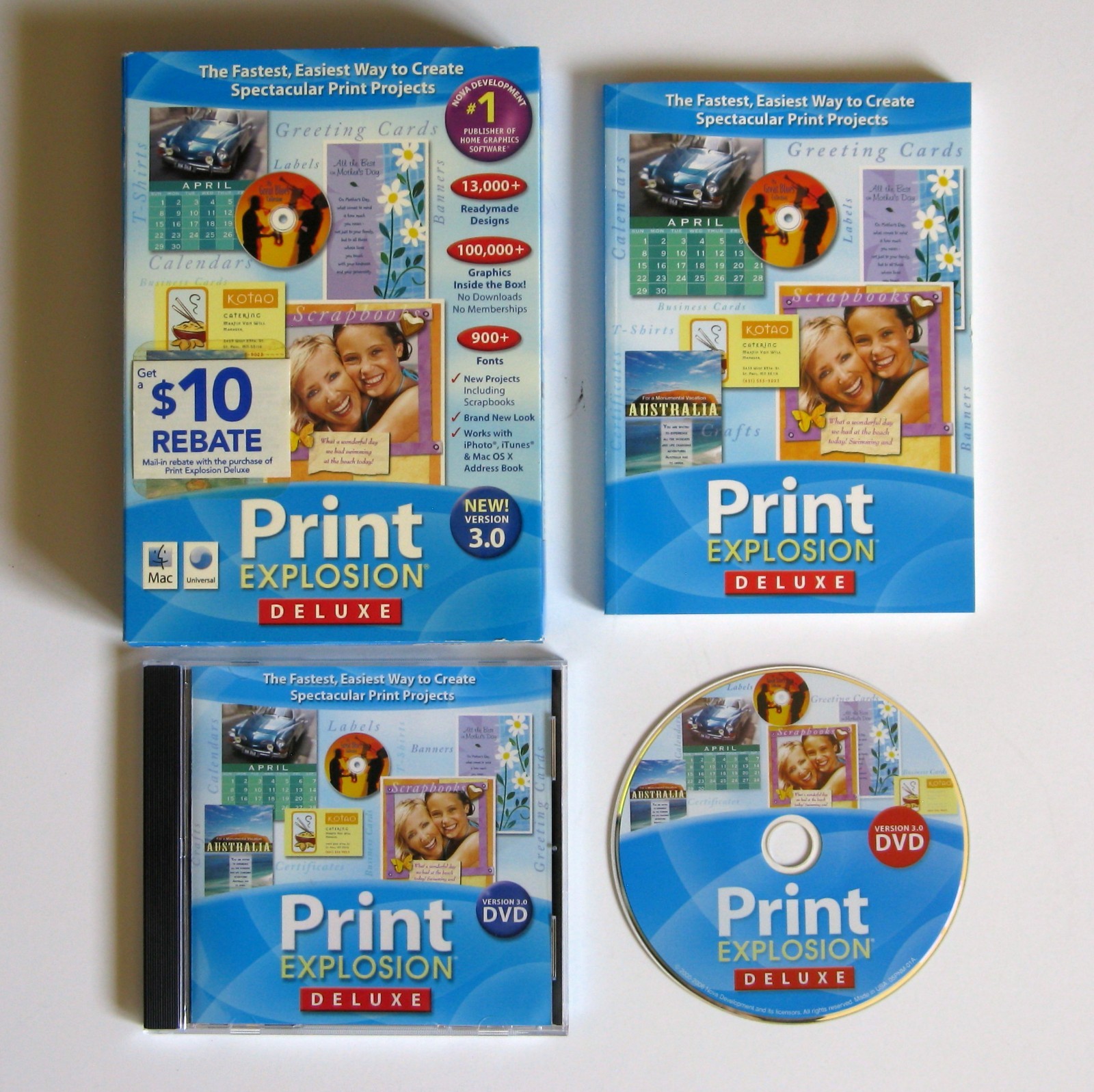 Print Explosion Deluxe Ver 3.0 DVD MAC Software with Activation Code