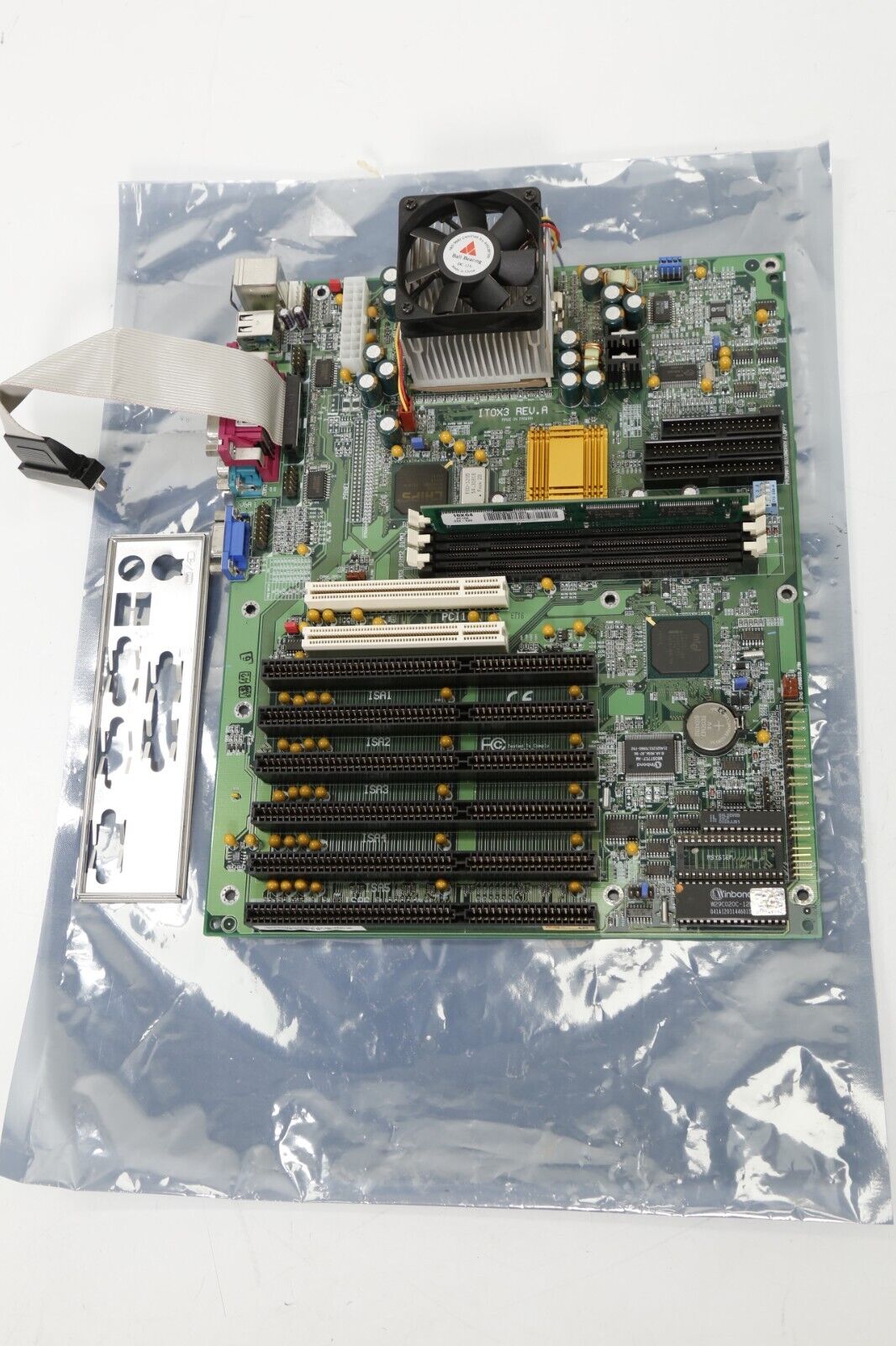 DFI ITOX3 Rev. A Industrial Motherboard w/ Intel Pentium III 850MHz 128MB Ram P3