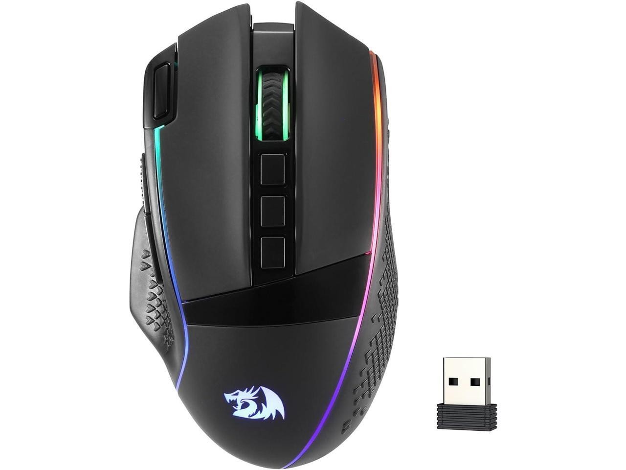 Redragon M991 Wireless Gaming Mouse, 26000 DPI 3-Mode Gamer Mice w/Rapid Fire Ke