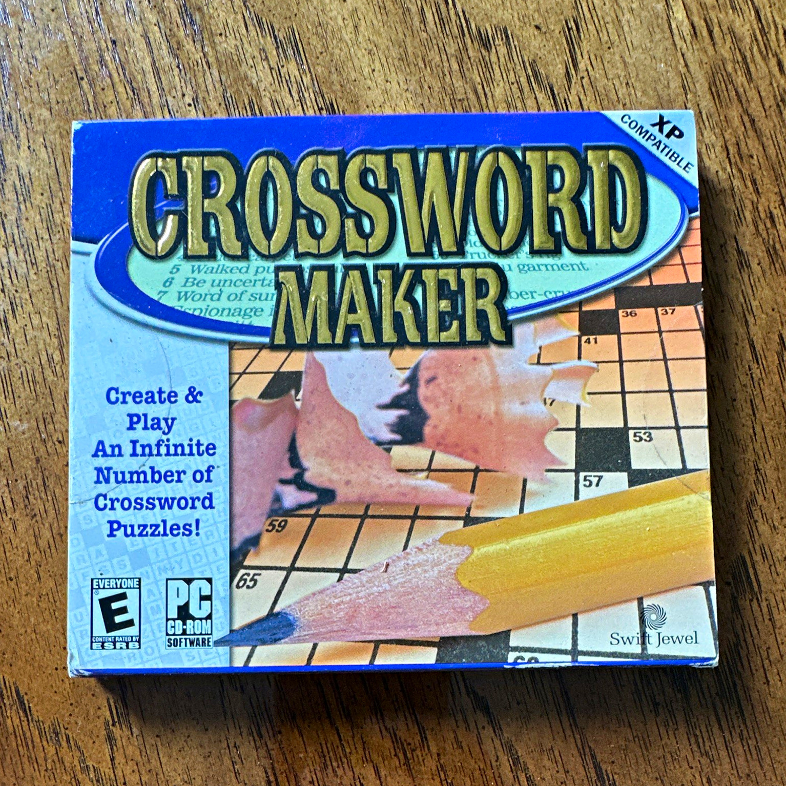 Swift Jewel Crossword Maker PC CD-ROM Software CD Windows 2000/XP 1 Device
