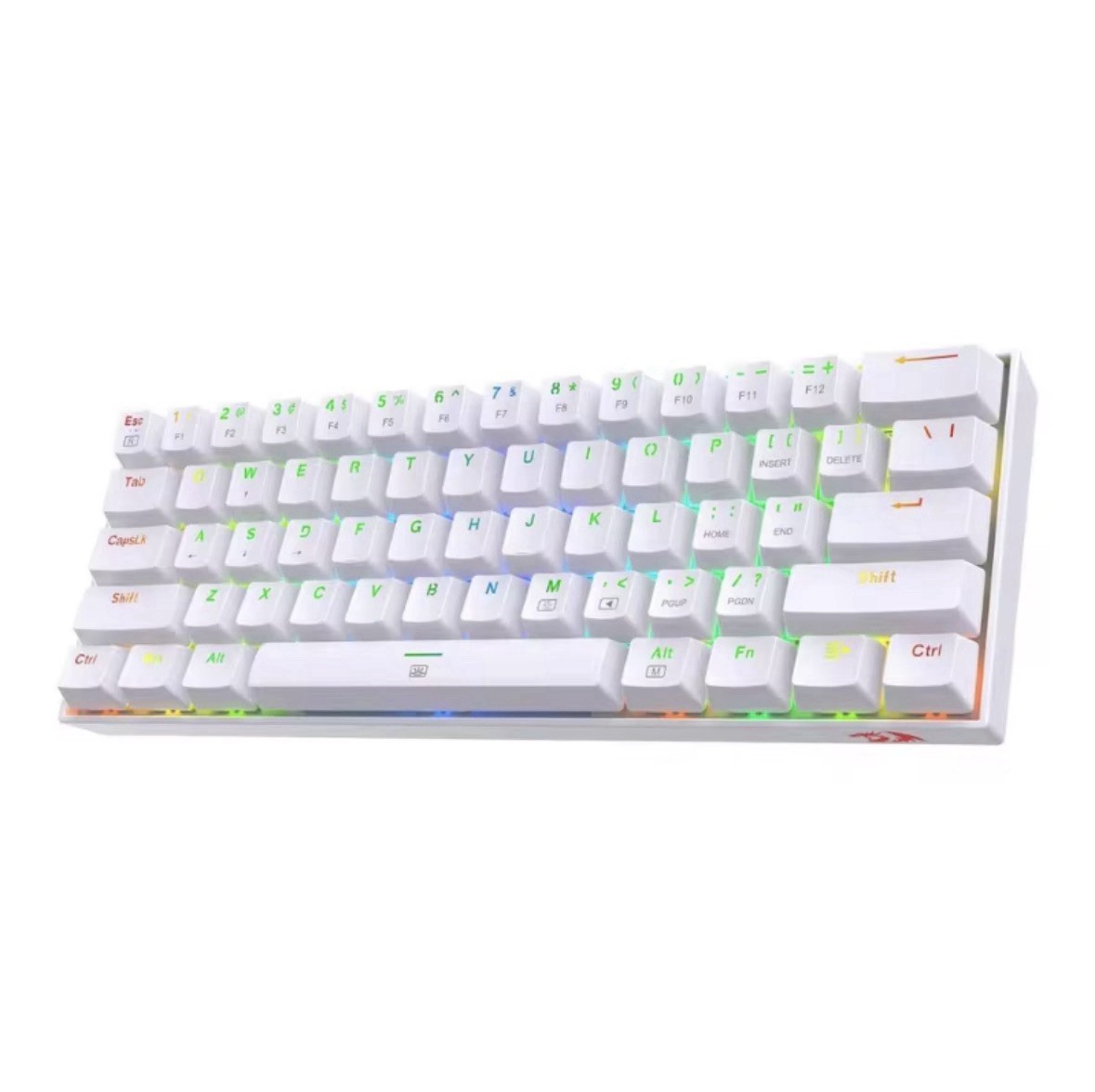 Redragon K630 Dragonborn Mechanical Keyboard Wired USB-C Detachable White