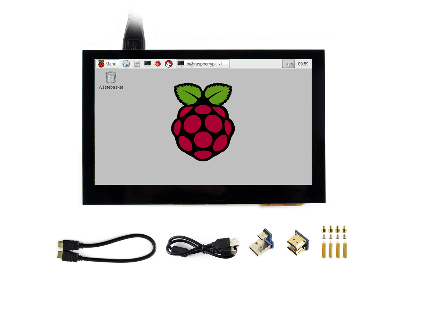 Waveshare 800x480 4.3inch HDMI LCD IPS Capacitive Touch Screen for Raspberry Pi