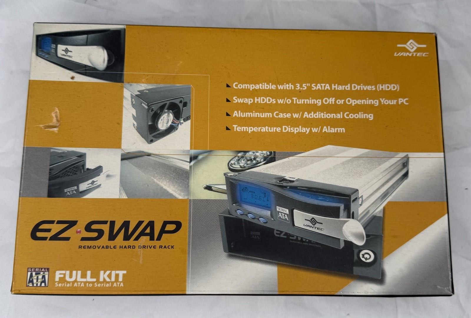 Vantec Ez Swap Removable Hard Drive Rack MRK-200ST-BK Open Box Read Description