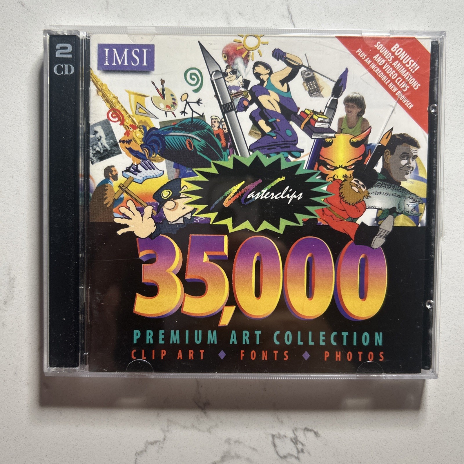 Software PC Masterclips 35000 Premium Image Collection 2 CDs - Win 3.1 or Higher
