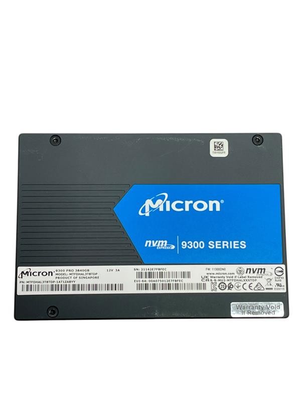 Micron 9300 Series Pro 3.84TB- MTFDHAL3T8TDP -TESTED & WORKING - 90-100% Health