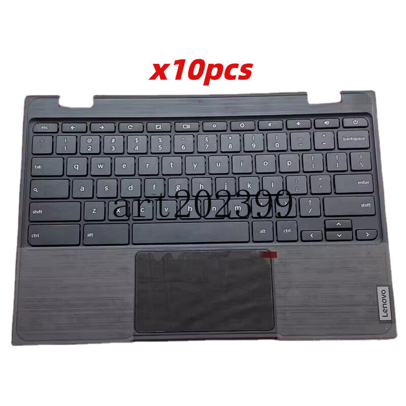 10pcs For Lenovo 100e Chromebook 2nd Gen Palmrest US Keyboard Bezel 5CB0Z21474