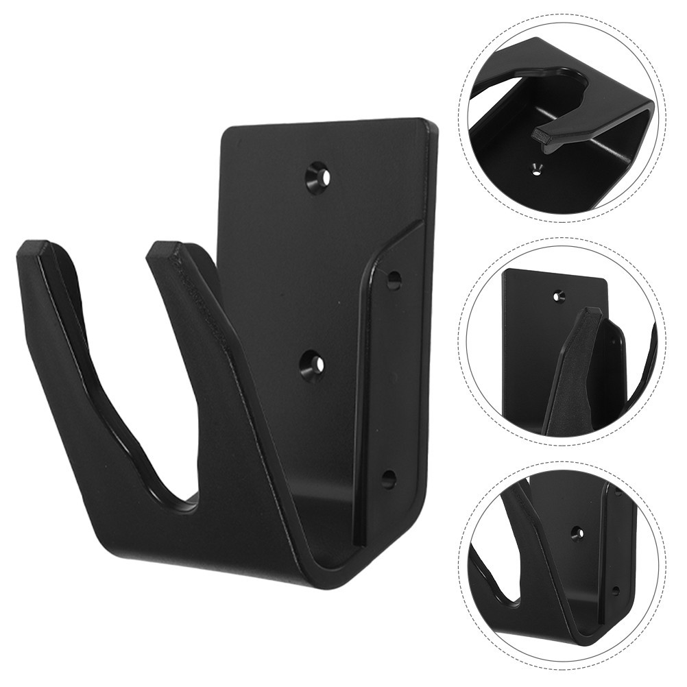 Reusable Plastic Barcode Scanner Holder Wall Mount with Adjustable Angle Black