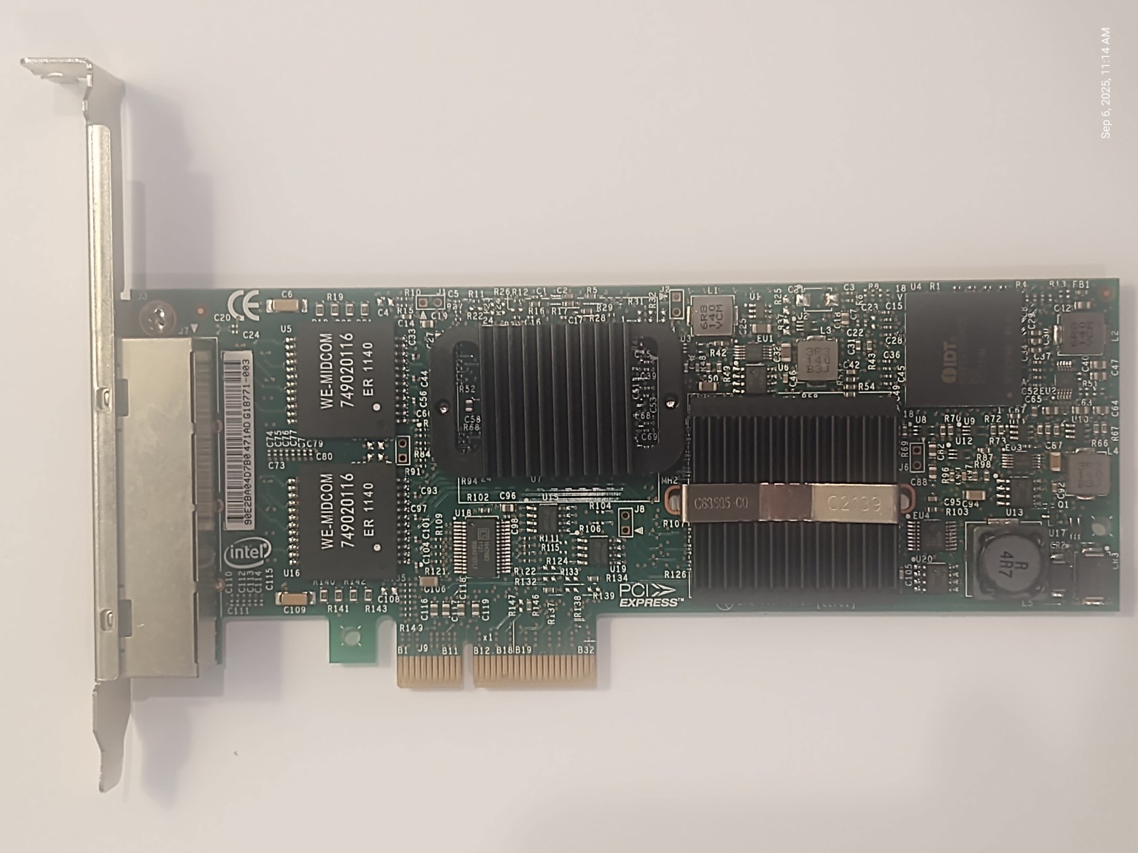 Dell DP/N 0HM9JY Quad Port Ethernet Network Card