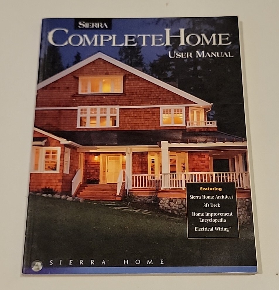 Sierra Complete Home User Manual Guide Books 1997