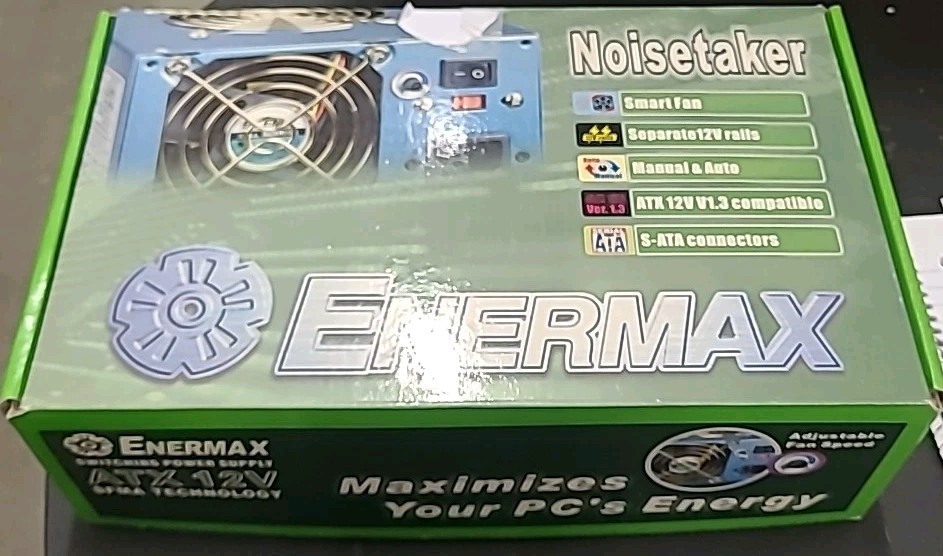 Enermax Noisetaker 470W ATX12V Power Supply EG475P-VE SFMA Vintage
