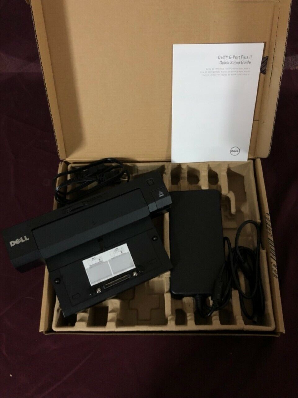 Dell Docking Station E-Port Plus II PR02X APR II 130 with Adaptor NEW