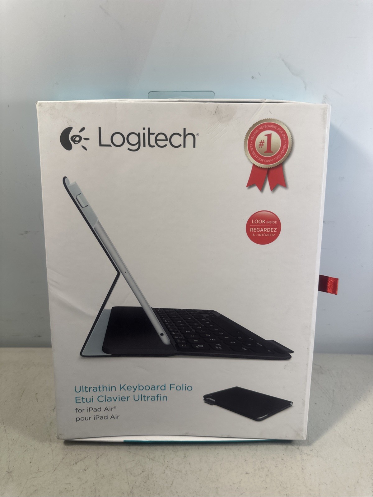 New, Unused, Logitech Ultrathin Keyboard Folio Bluetooth Capable For iPad Air