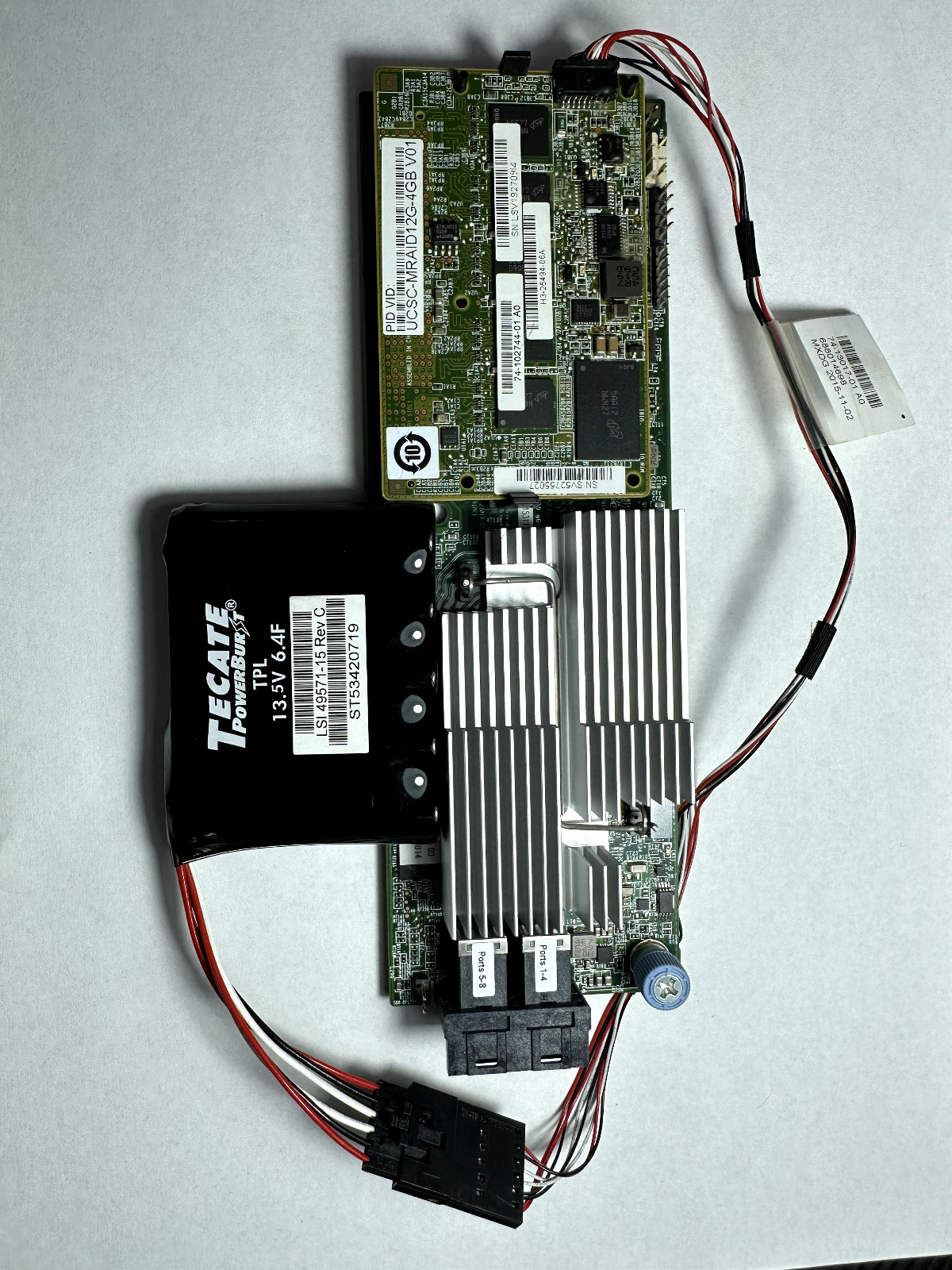 Cisco UCSC-MRAID12G-4GB 12Gb/s SAS SATA Raid Controller PCIe Adapter w/Battery
