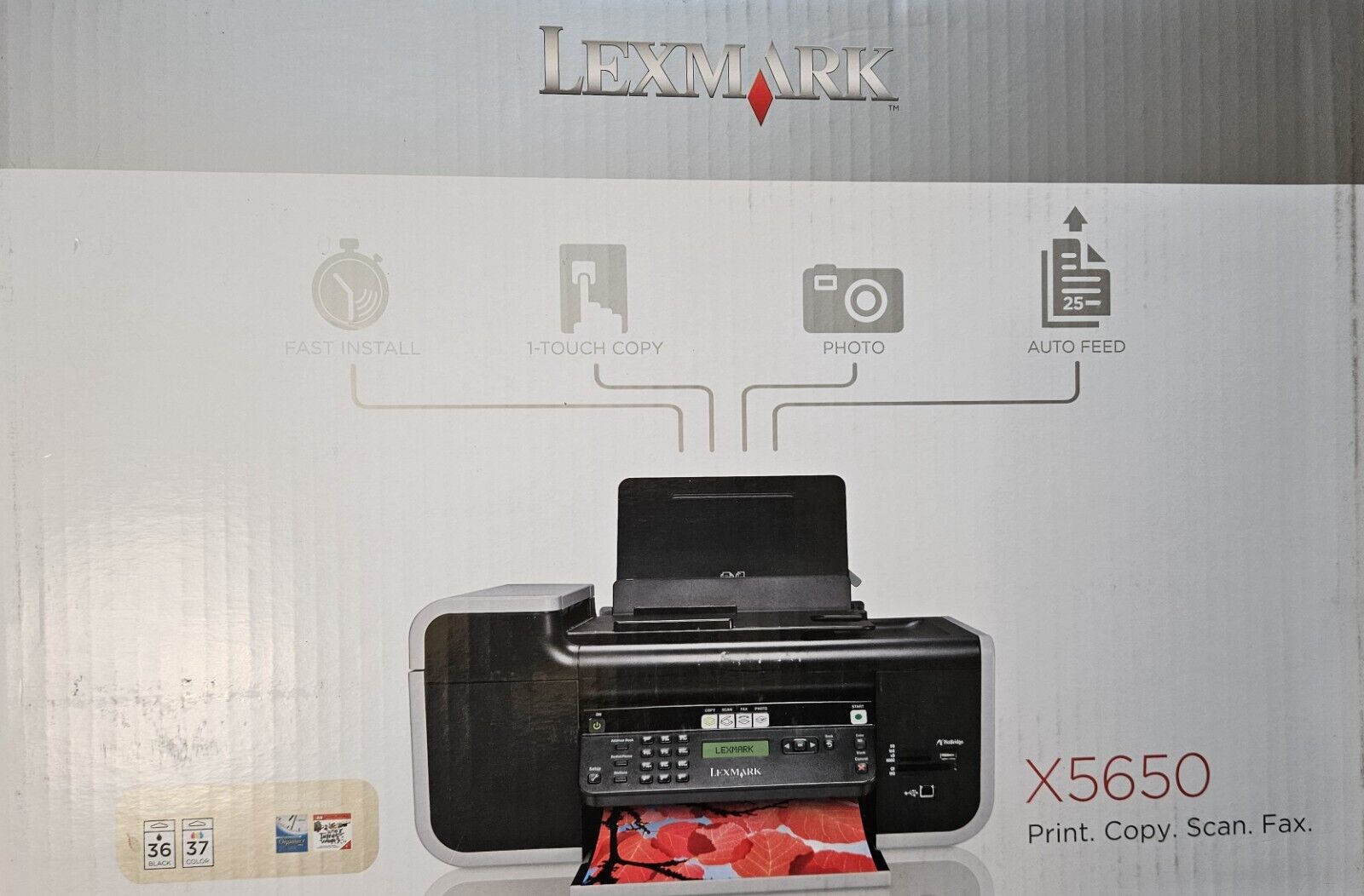 Lexmark X5650 All in One Color Printer Scanner Windows Mac NEW