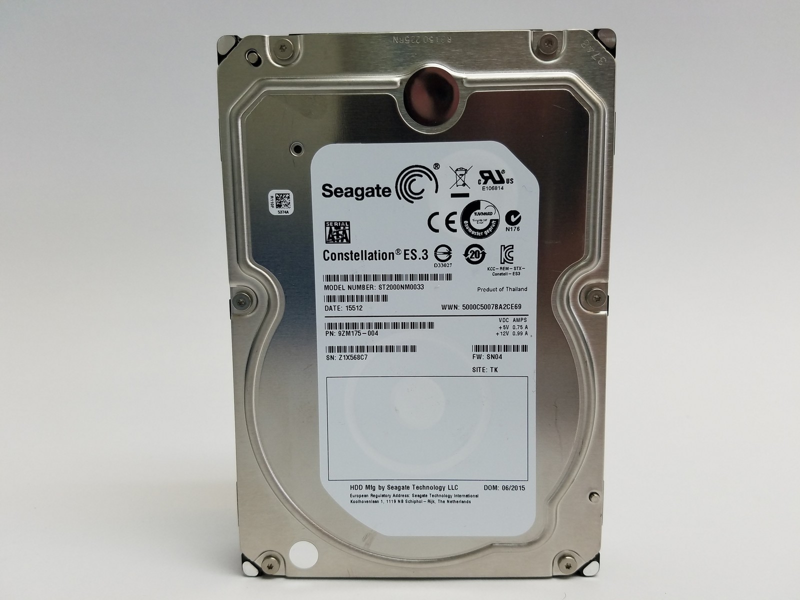 Seagate Constellation ES.3 ST2000NM0033 2 TB 3.5" SATA III Hard Drive