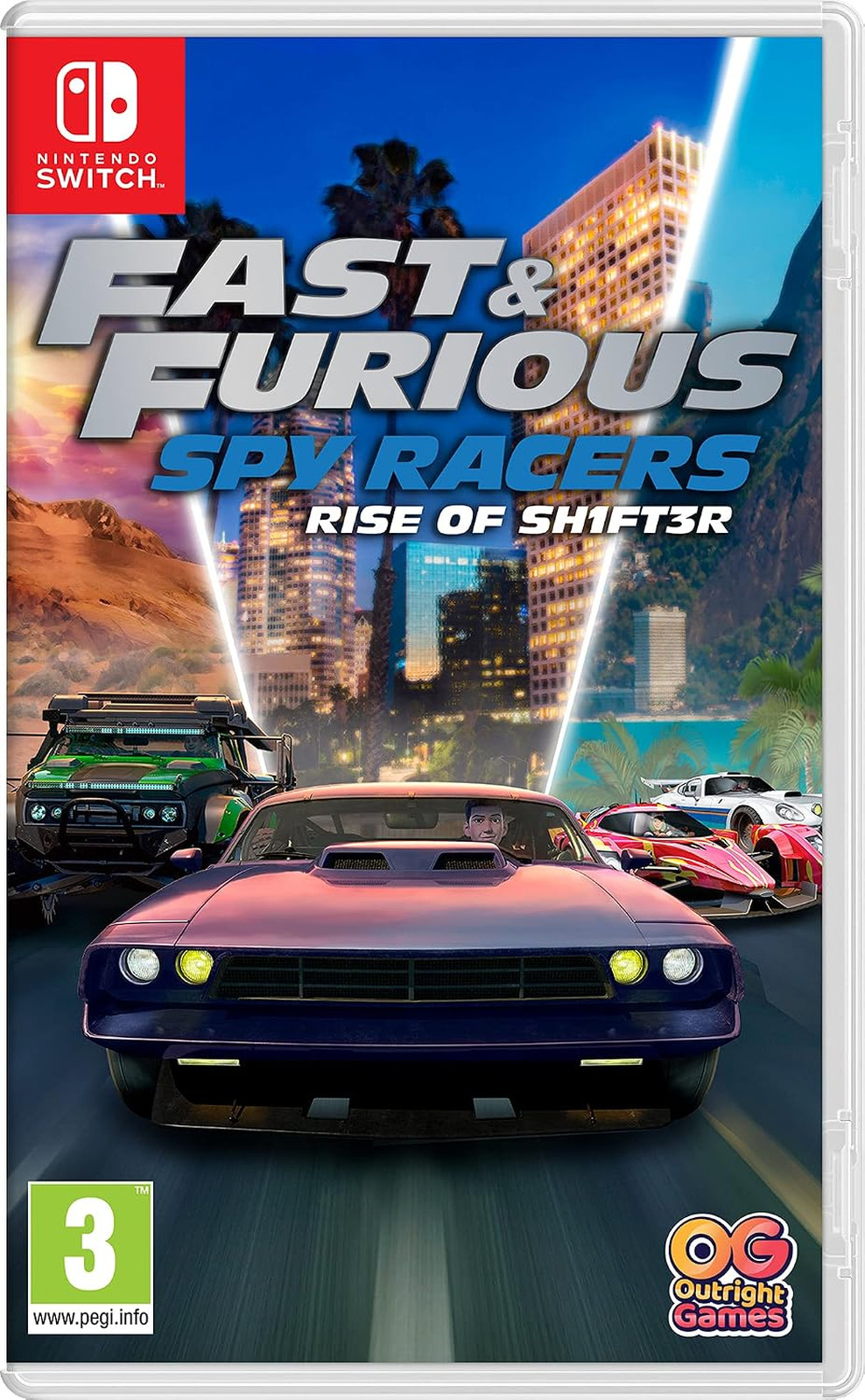 Nintendo Switch Racing Game SH1FT3R Spy Racer Action Adventure Multiplayer Car