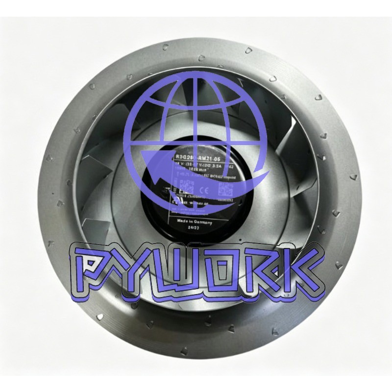 1PC R3G280-RM21-05 48V 150W frequency converter centrifugal fan