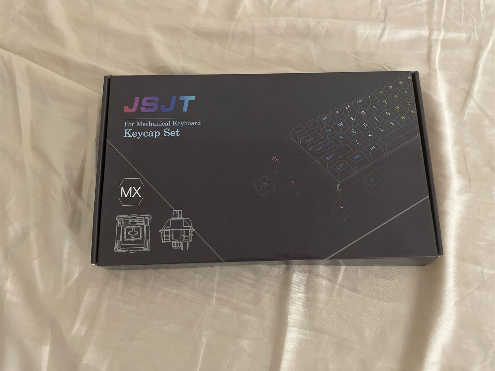 JSJT Mizu Clone Sky And Blue Cherry PBT DyeSub Keyboard Keycaps + Bonus Switches